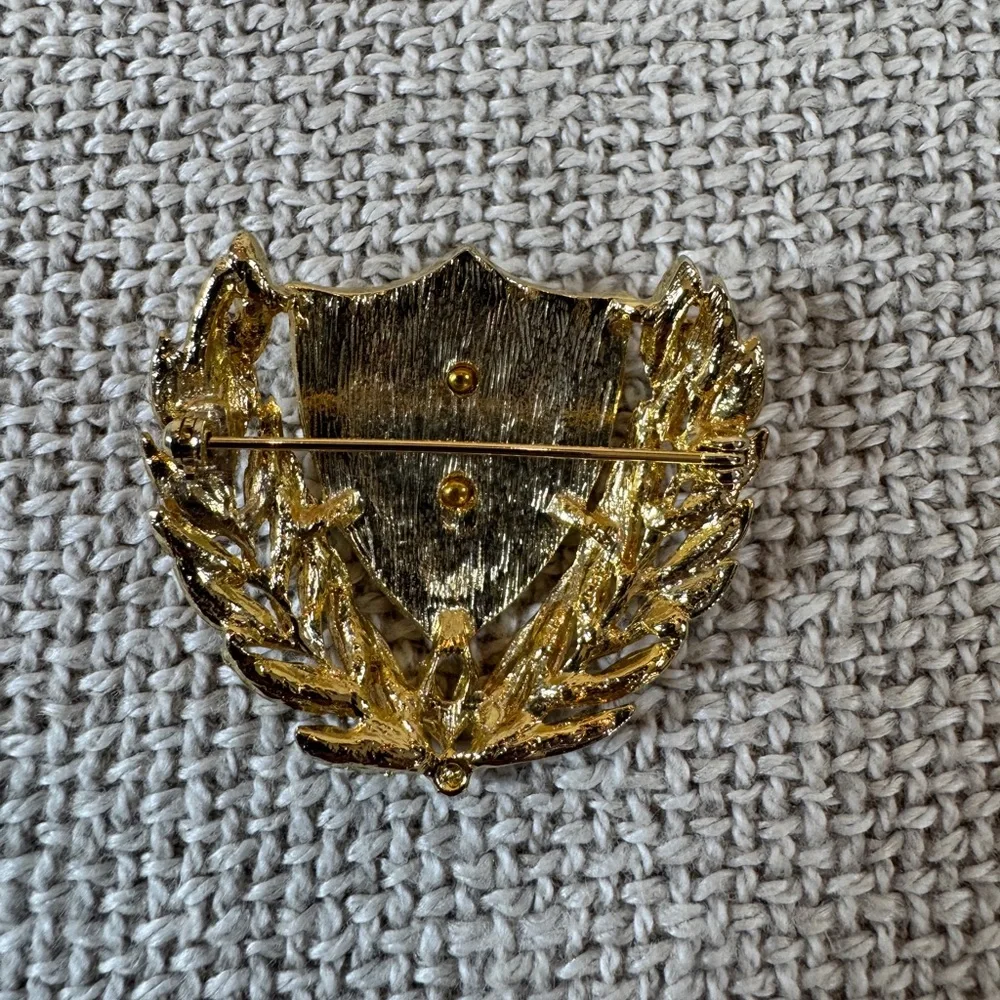 Vintage Nautical‎ Crest Set – Bullion Patch & Anchor Brooch